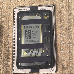 Bookaroo Notebook Tidy Organizer by iff - Black with Gold Accents